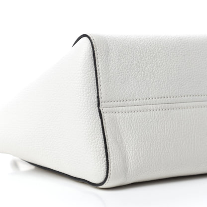 Miu Miu Goatskin Madras Zip Tote White 6 of 14