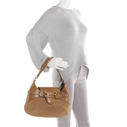 Gucci Suede Guccissima Pelham Hobo Light Brown 2 of 7
