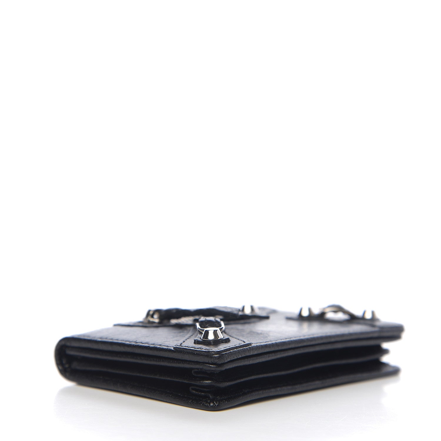 Balenciaga Agneau Classic Gold Hardware Card Case Black 3 of 7
