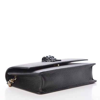 Versace Grained Calfskin Palazzo Chain Evening Bag Black 4 of 8