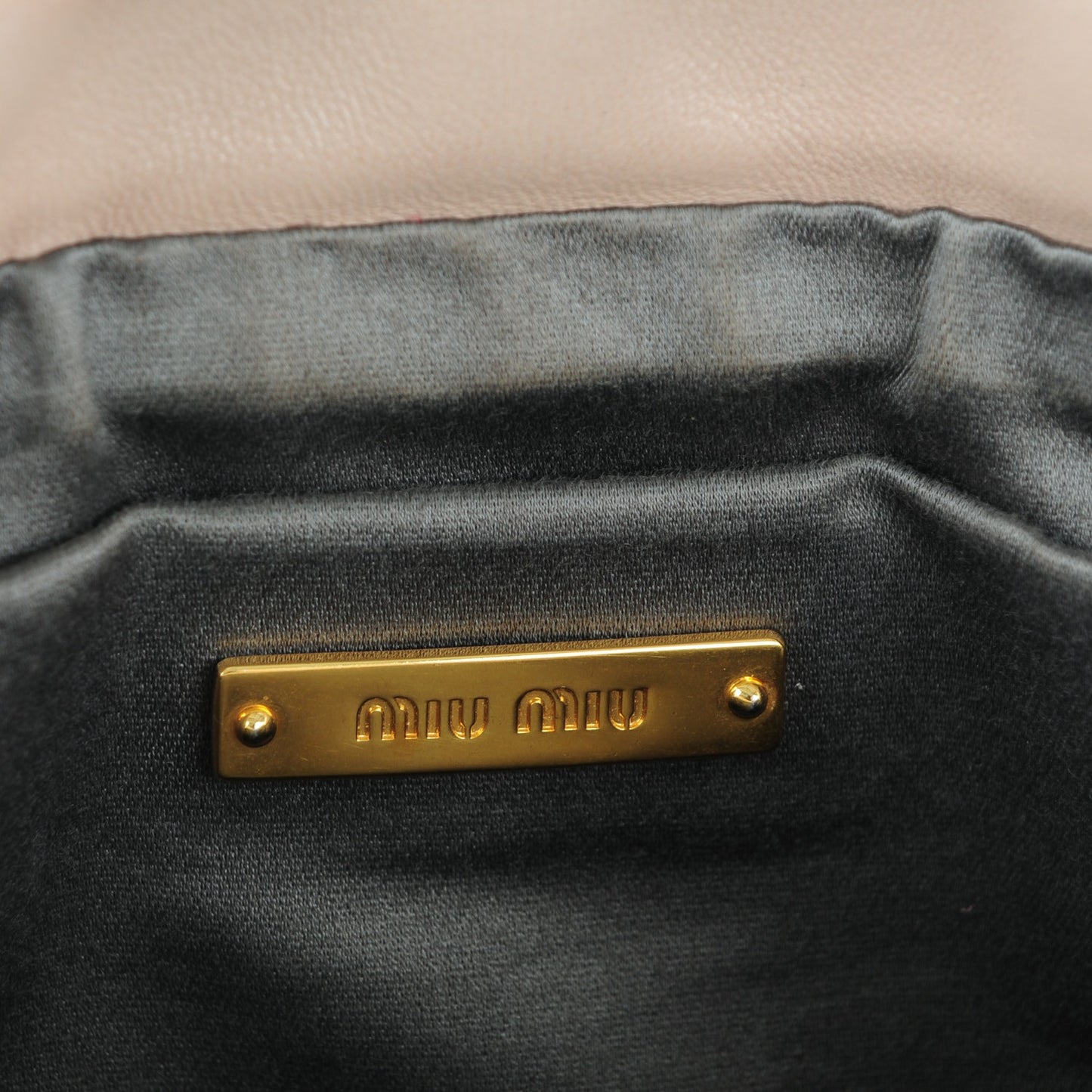 Nappa Matelasse Clutch Cammeo