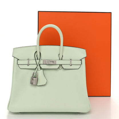 Hermes Swift Birkin 25 Vert Fizz 13 of 13