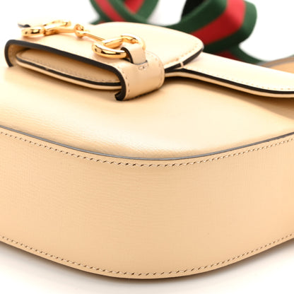Gucci Azalea Calfskin Web Mini Horsebit 1955 Shoulder Bag Bubble Tea 10 of 10