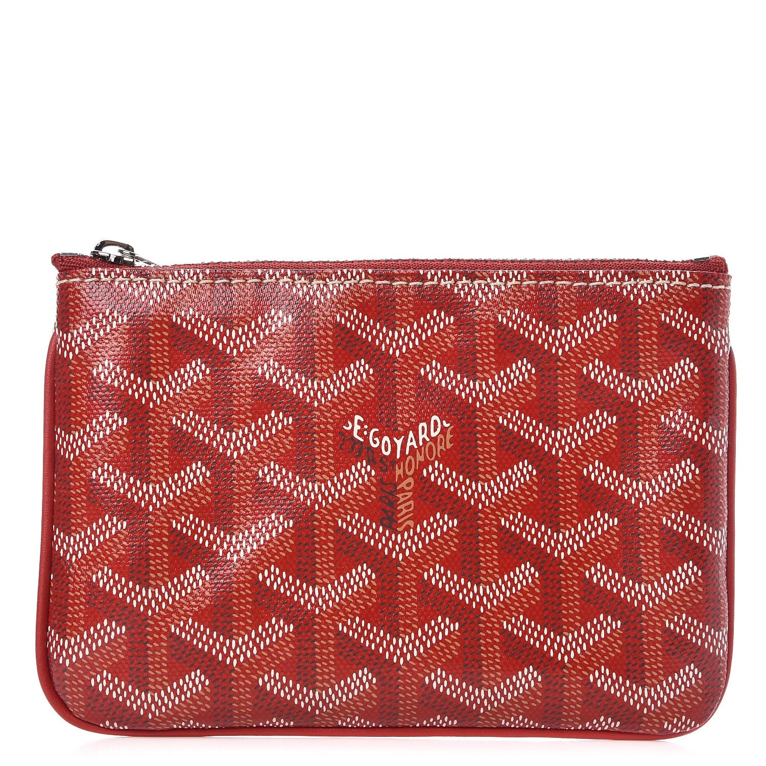 Goyard Goyardine Mini Senat Pochette Red 1 of 7