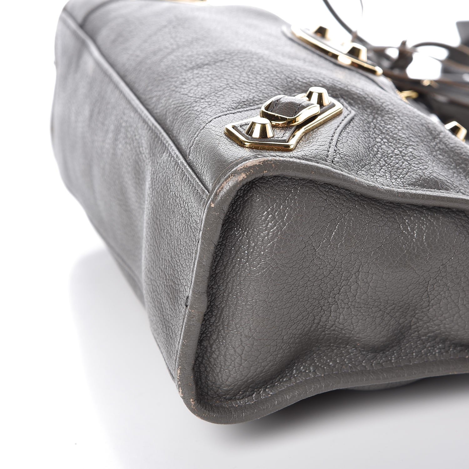 Balenciaga Chevre Gold Metallic Edge Hardware S City Gris Acier 18 of 20