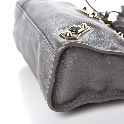 Balenciaga Chevre Gold Metallic Edge Hardware S City Gris Acier 18 of 20
