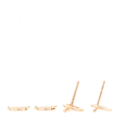 Hermes 18K Rose Gold PM Echappee Earrings 3 of 5
