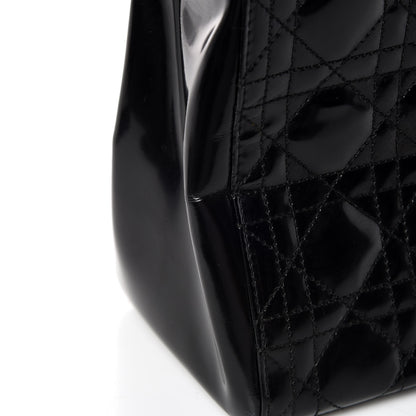 Christian Dior Patent Cannage Medium Lady Dior Black 10 of 15