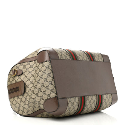 Gucci GG Supreme Monogram Web Medium Duffle Bag Brown 3 of 11