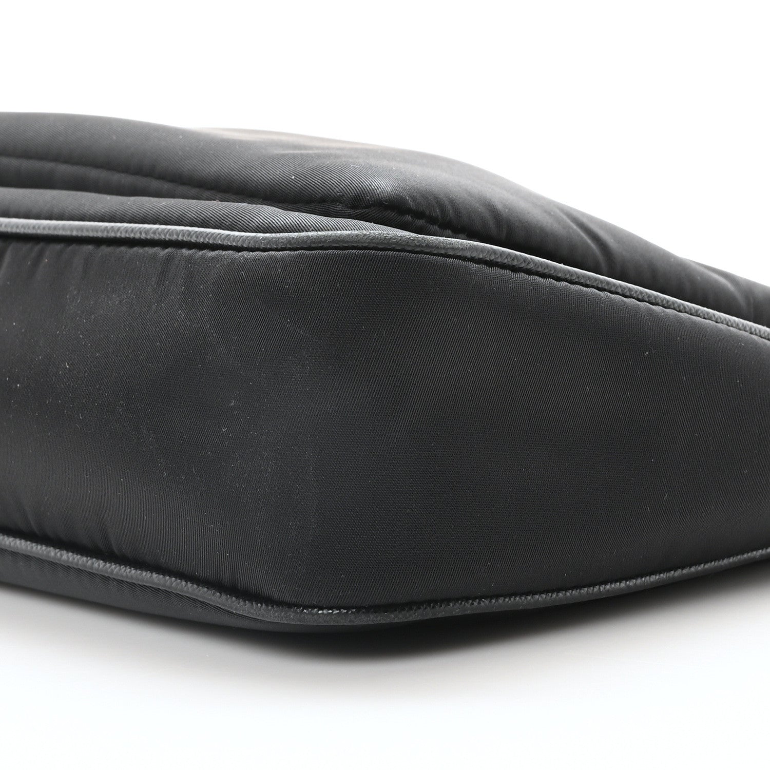 Prada Re-Nylon Saffiano Double Pouch Shoulder Bag Black 10 of 10