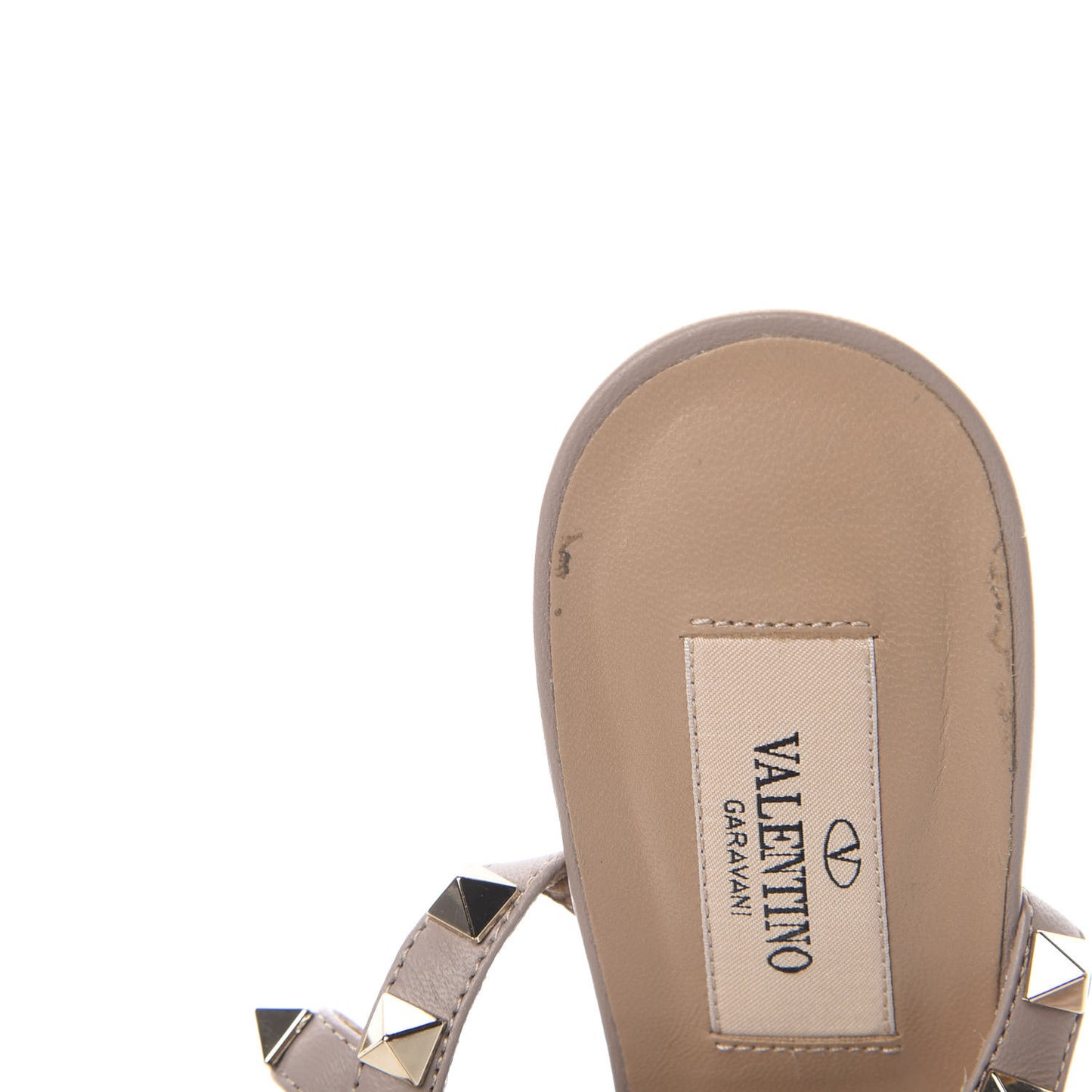 Patent Rockstud Ankle Strap 65mm Pumps 37 Poudre