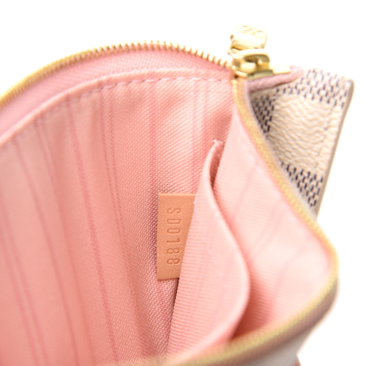 Louis Vuitton Damier Azur Neverfull MM GM Pochette Rose Ballerine 7 of 7