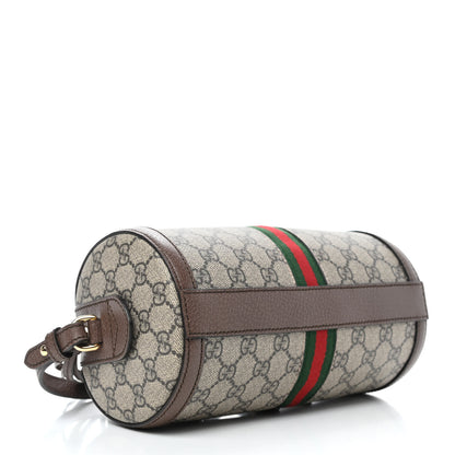 Gucci GG Supreme Monogram Web Small Ophidia Boston Bag Beige New Acero 3 of 4