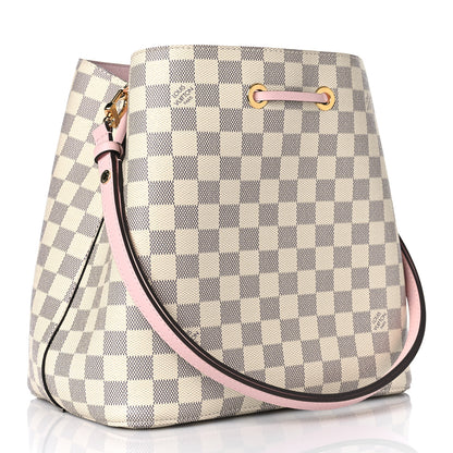 Louis Vuitton Damier Azur Neonoe MM Eau De Rose 3 of 8