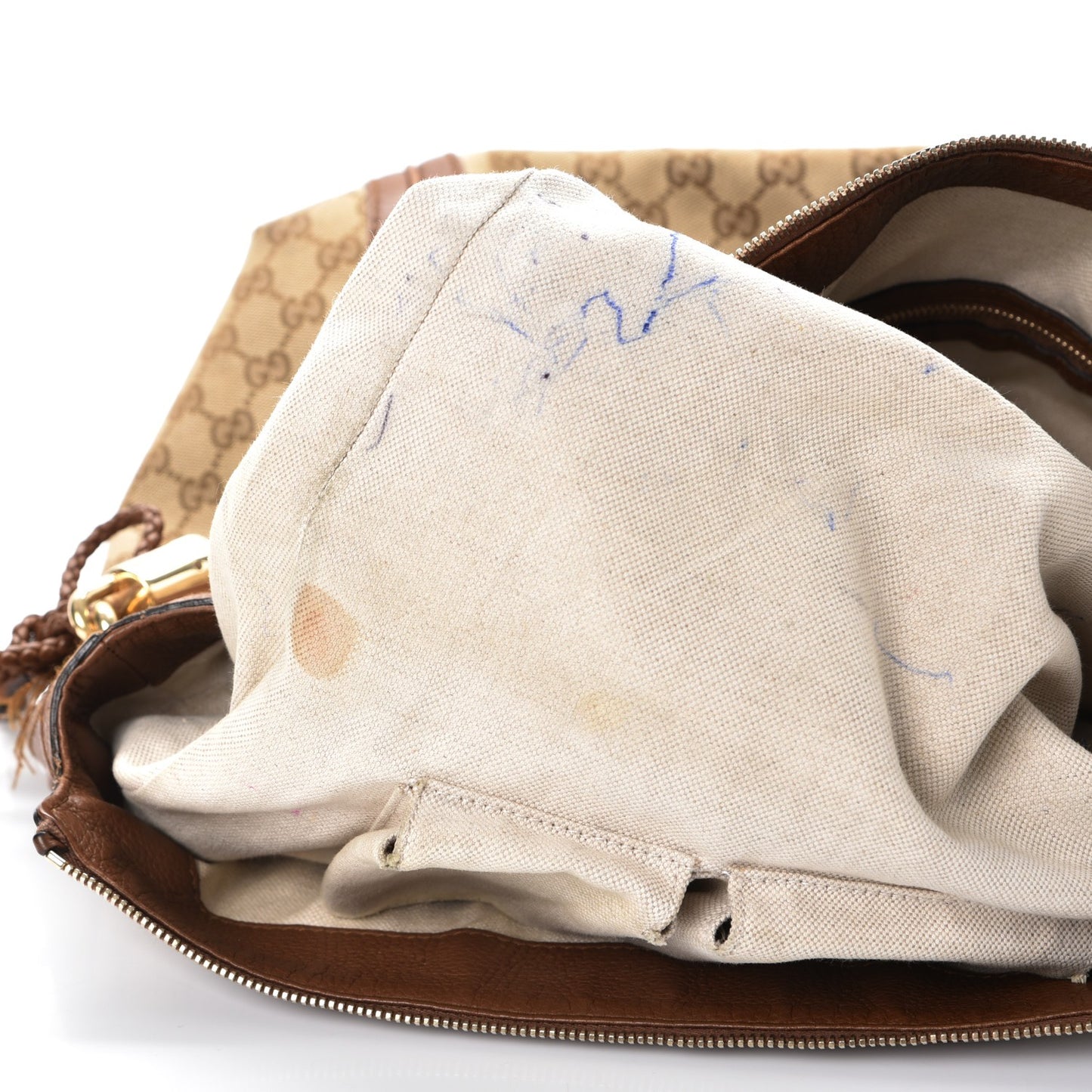 Monogram Cellarius Calfskin Large Bella Hobo Beige Ebony Cuir