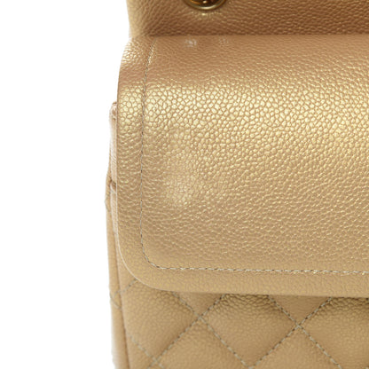Chanel Pearly Caviar Quilted Jumbo Double Flap Gold 16 of 18
