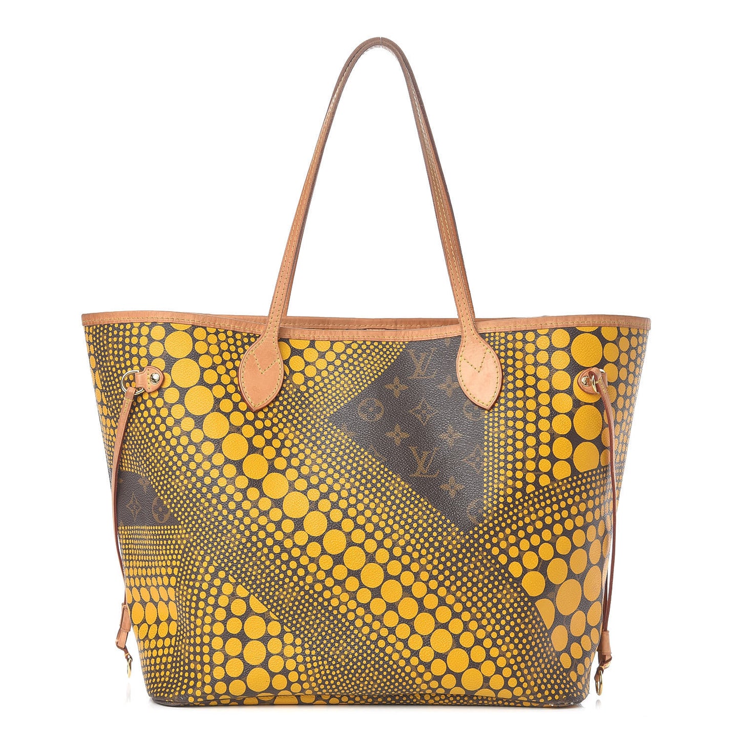 Monogram Kusama Waves Neverfull MM Yellow