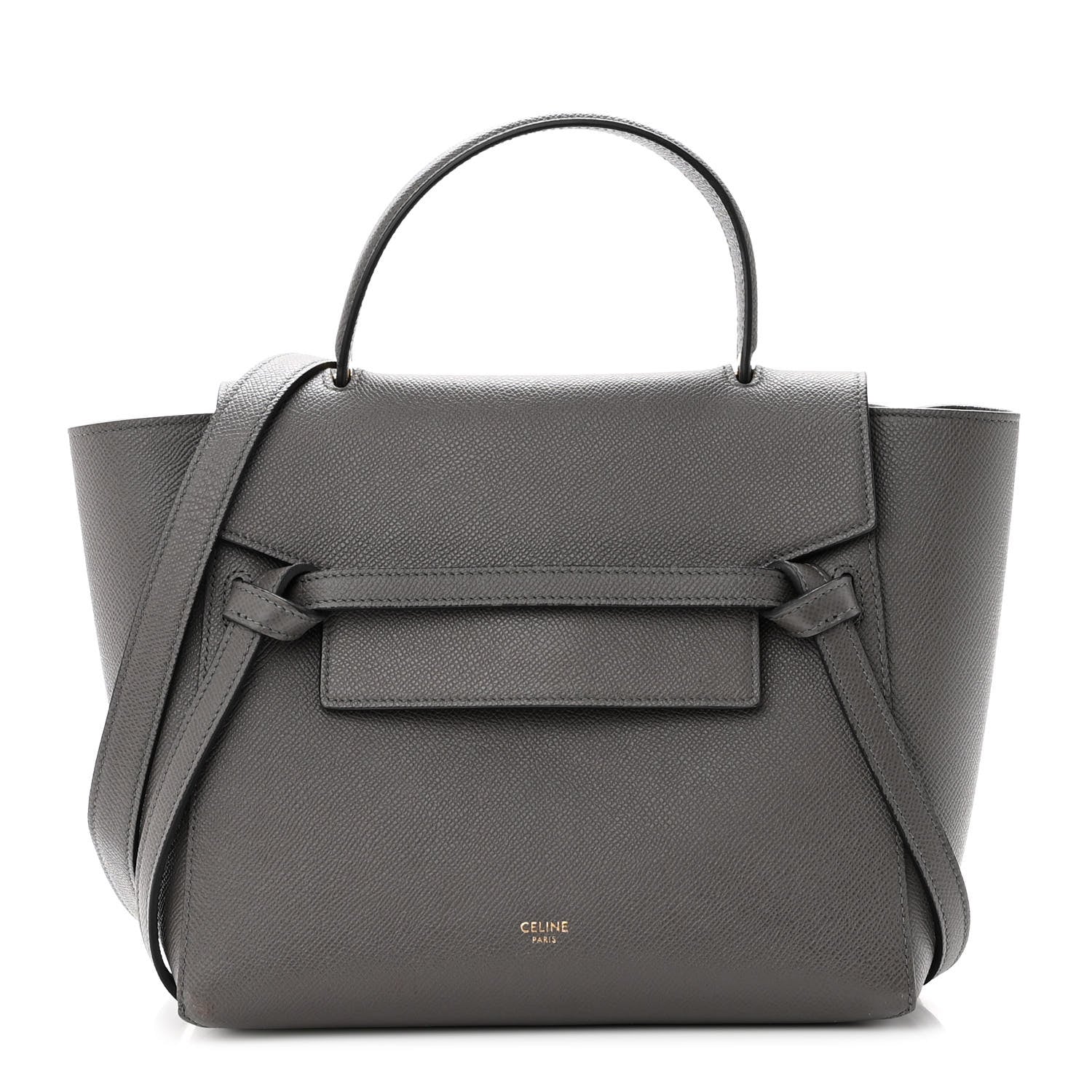 Celine Grained Calfskin Micro Belt Bag Grey 1 of 10