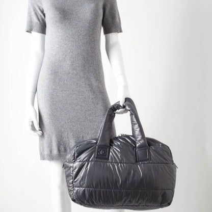 Chanel Nylon Coco Cocoon Tote Grey 2 of 10