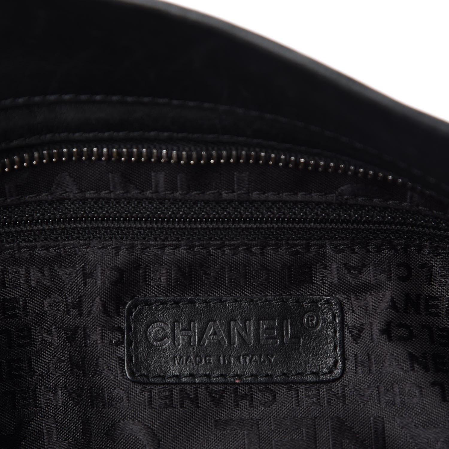 Chanel Calfskin Vertical Quilted Lax Shoulder Bag Black 5 of 16