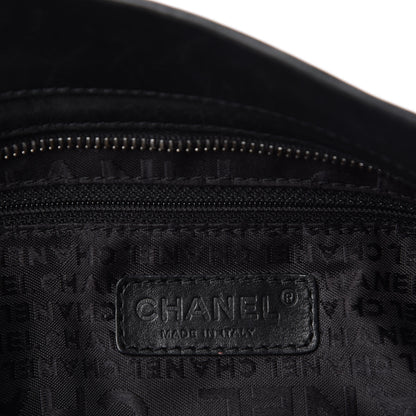 Chanel Calfskin Vertical Quilted Lax Shoulder Bag Black 5 of 16