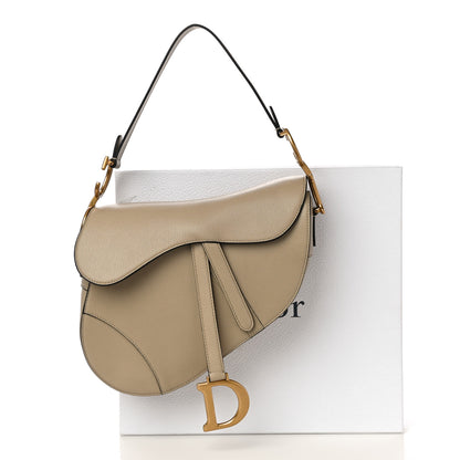 Christian Dior Calfskin Saddle Bag Taupe 11 of 11