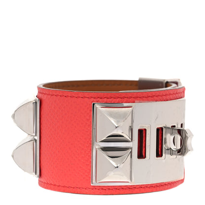 Hermes Epsom Collier de Chien CDC Bracelet S Rose Jaipur 3 of 6