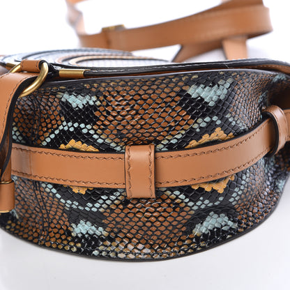 Chloe Python Calfskin Embossed Mini Marcie Round Crossbody Bag Multicolor 10 of 11