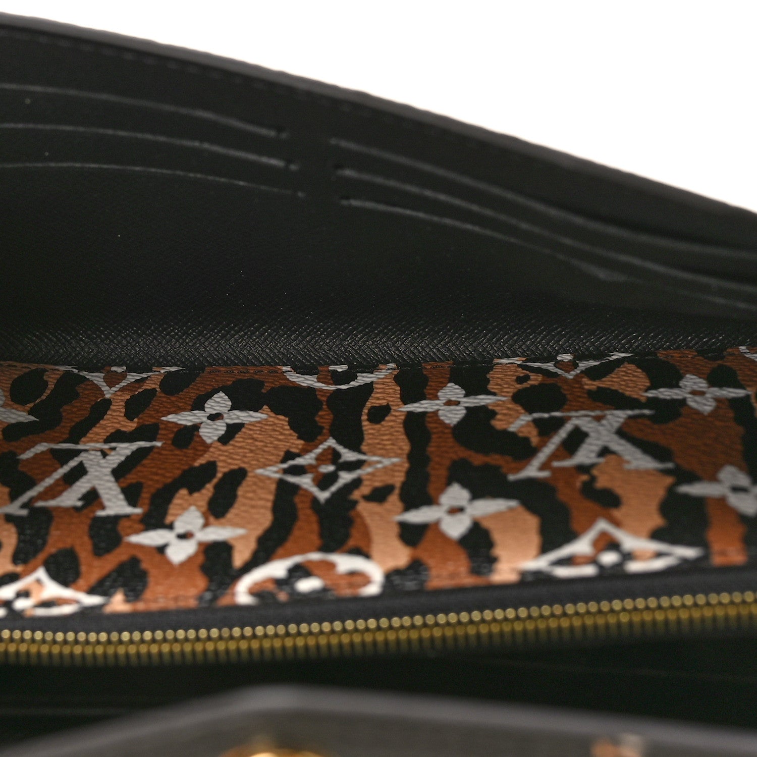 Louis Vuitton Monogram Giant Jungle Sarah Wallet Black 5 of 8