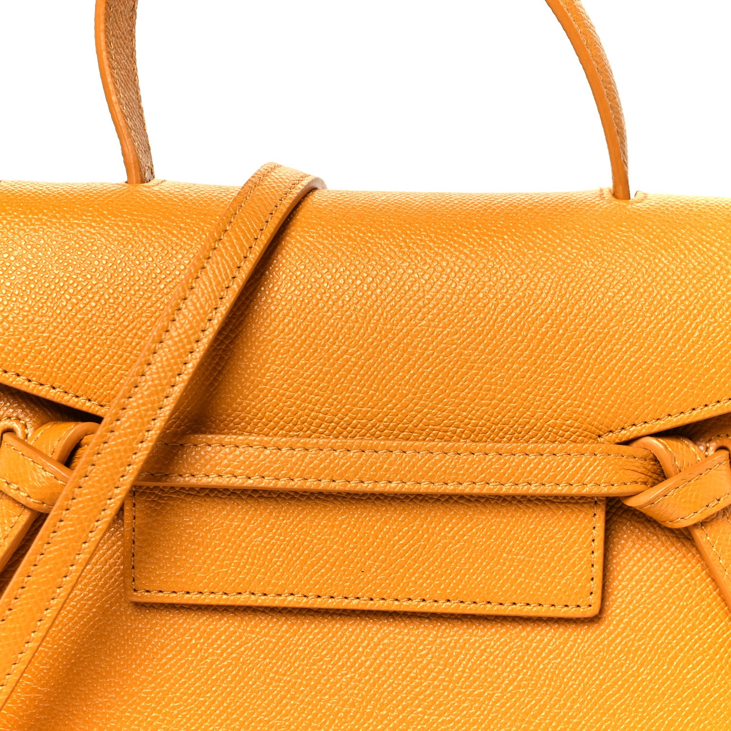 Celine Grained Calfskin Nano Belt Bag Pale Yellow 8 of 10