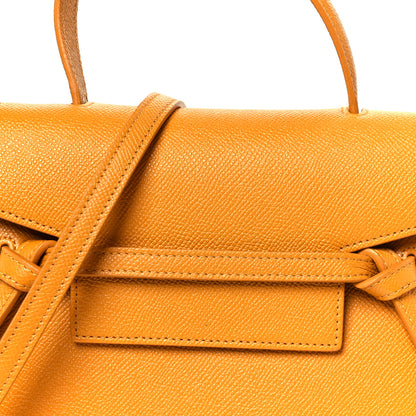 Celine Grained Calfskin Nano Belt Bag Pale Yellow 8 of 10
