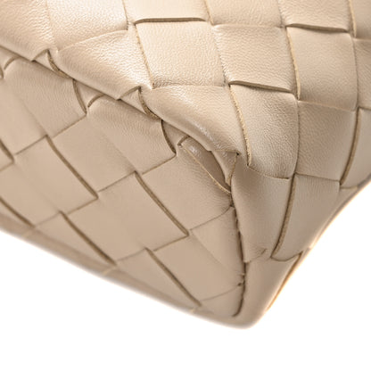 Bottega Veneta Calfskin Intrecciato Bang Bang Vanity Case Ecru 9 of 9