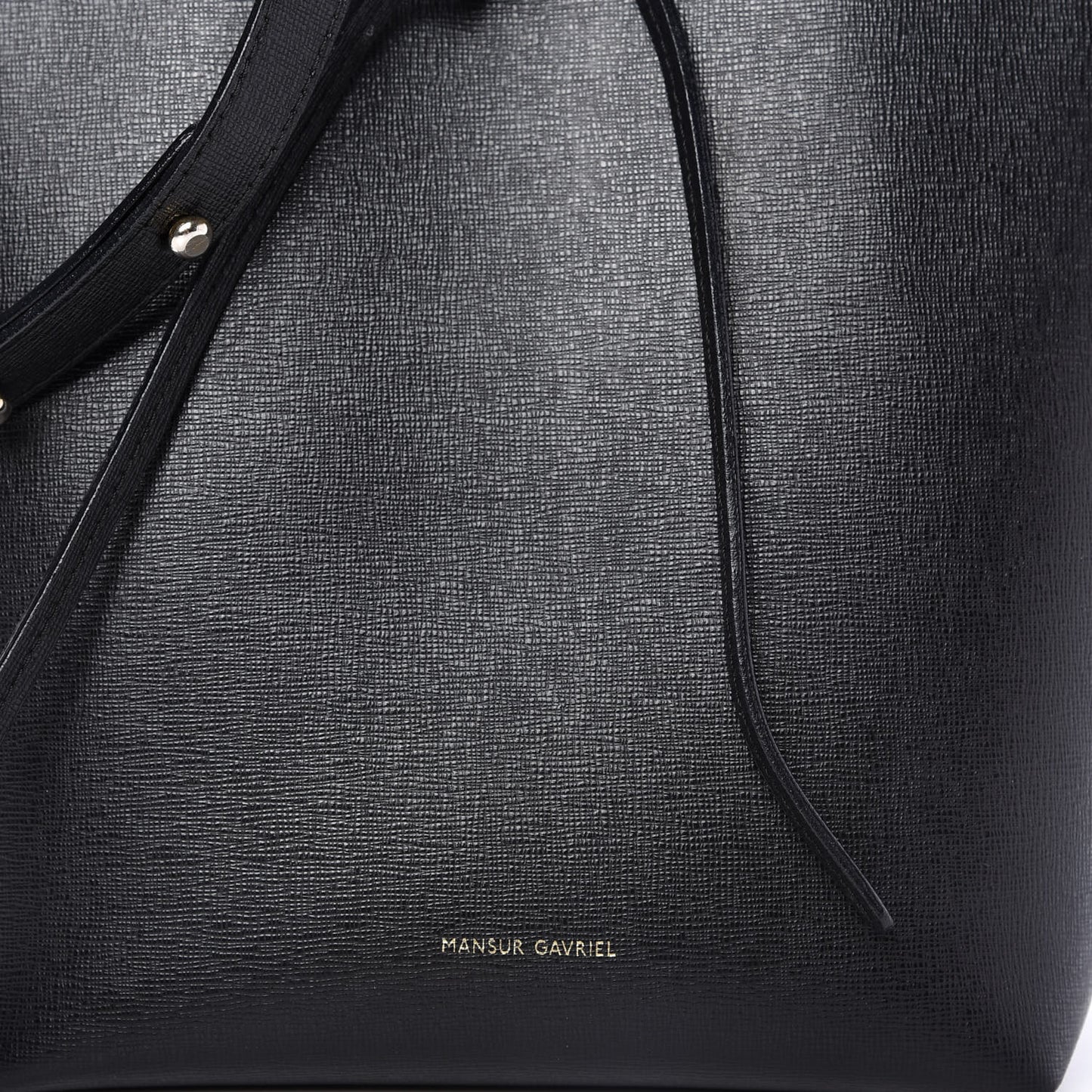 Saffiano Mini Bucket Bag Black