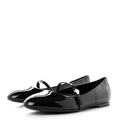 Louis Vuitton Patent Uniformes Ballerina Flat 39.5 Black 3 of 8