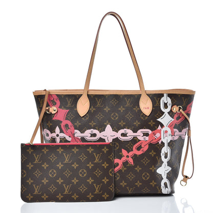 Louis Vuitton Monogram Bay Neverfull MM Rose Ballerine Poppy 1 of 10