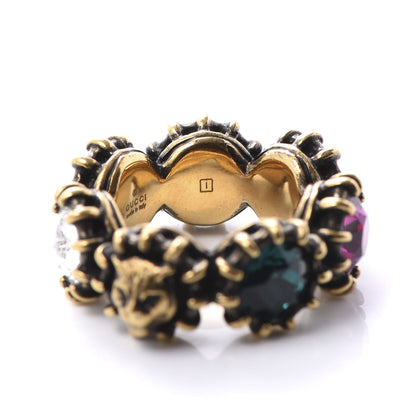 Gucci Tigerhead Crystal Ring 13 5 of 8