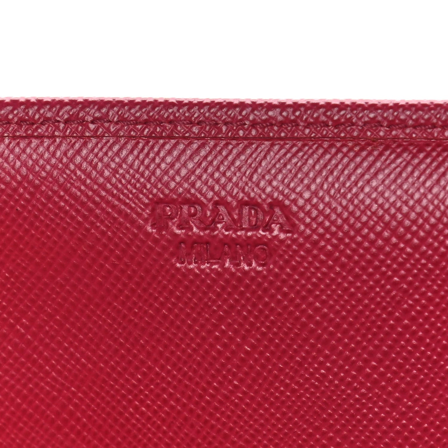 Prada Saffiano Fiocco Bow Continental Wallet Peonia 6 of 15