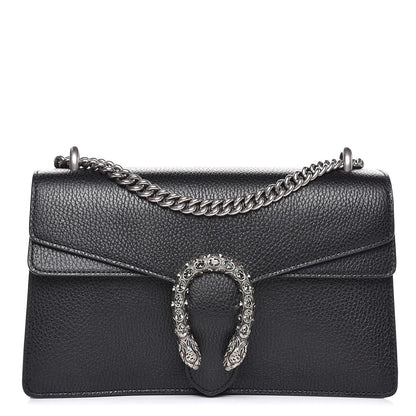 Gucci Pebbled Calfskin Small Dionysus Shoulder Bag Black 1 of 7