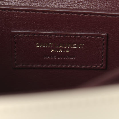 Saint Laurent Smooth Calfskin Medium Classic Monogram Cassandra Top Handle Crema Soft Rouge Legion 6 of 12