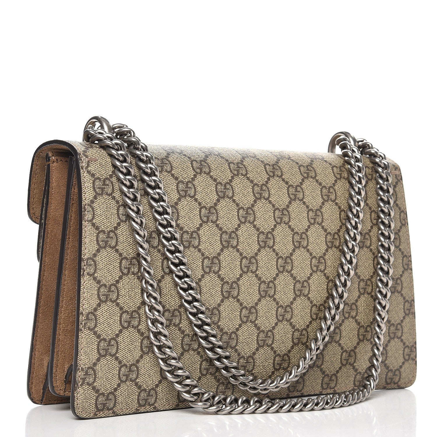 Gucci GG Supreme Monogram Small Dionysus Shoulder Bag Taupe 4 of 11