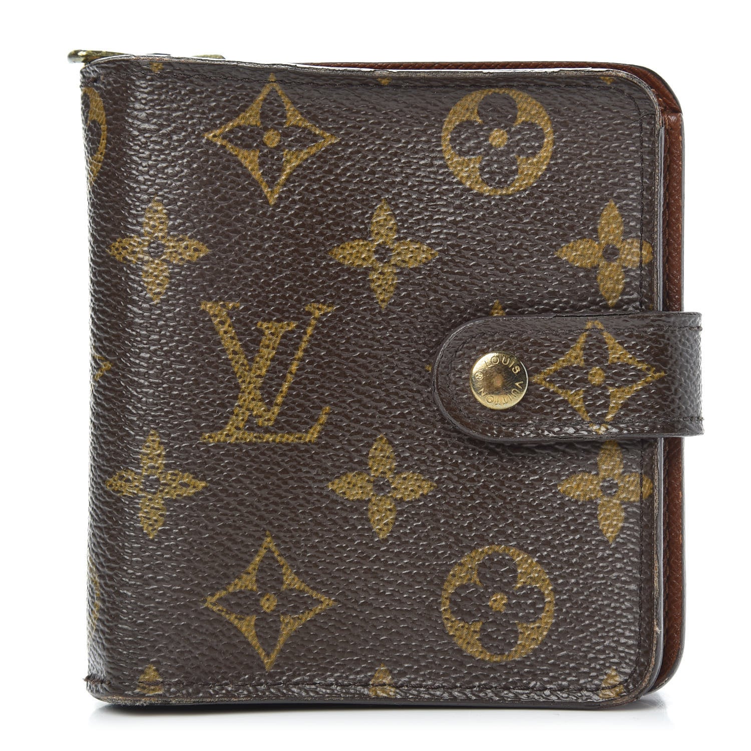 Louis Vuitton Monogram Compact Zippe Zipped Wallet 1 of 13