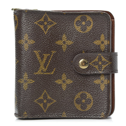 Louis Vuitton Monogram Compact Zippe Zipped Wallet 1 of 13