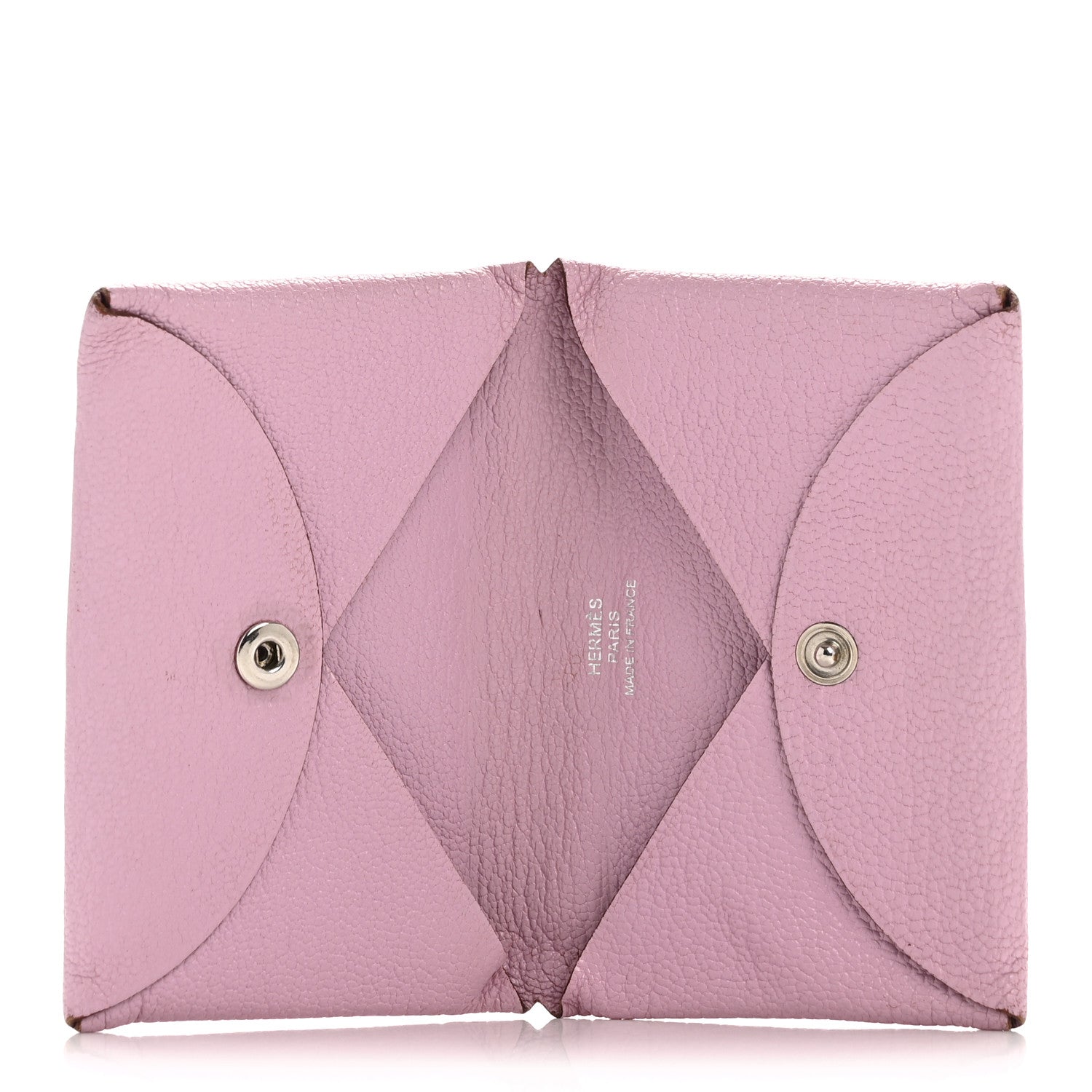 Hermes Chevre Mysore Calvi Card Case Mauve Sylvestre 5 of 10