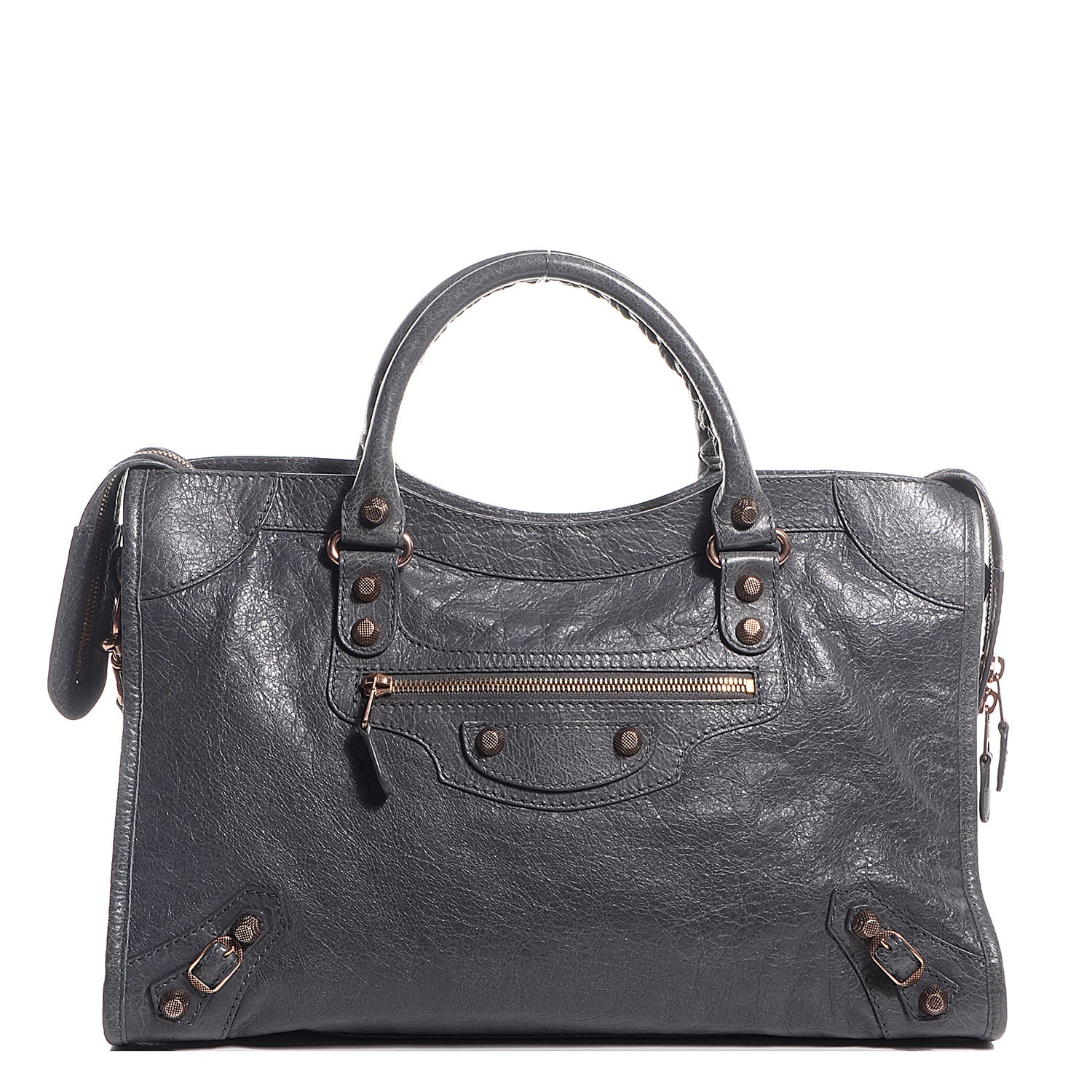 Balenciaga Agneau Giant 12 Rose Gold Hardware City Gris Tarmac 1 of 11