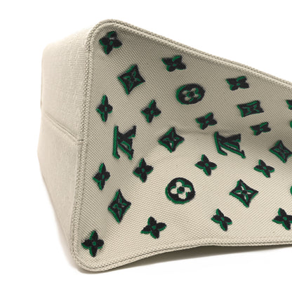 Louis Vuitton Jacquard Embroidered Tufted Monogram Hamptons Onthego GM Black 9 of 9
