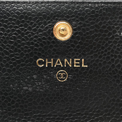 Chanel Caviar Quilted Flap Card Holder Black 6 of 11