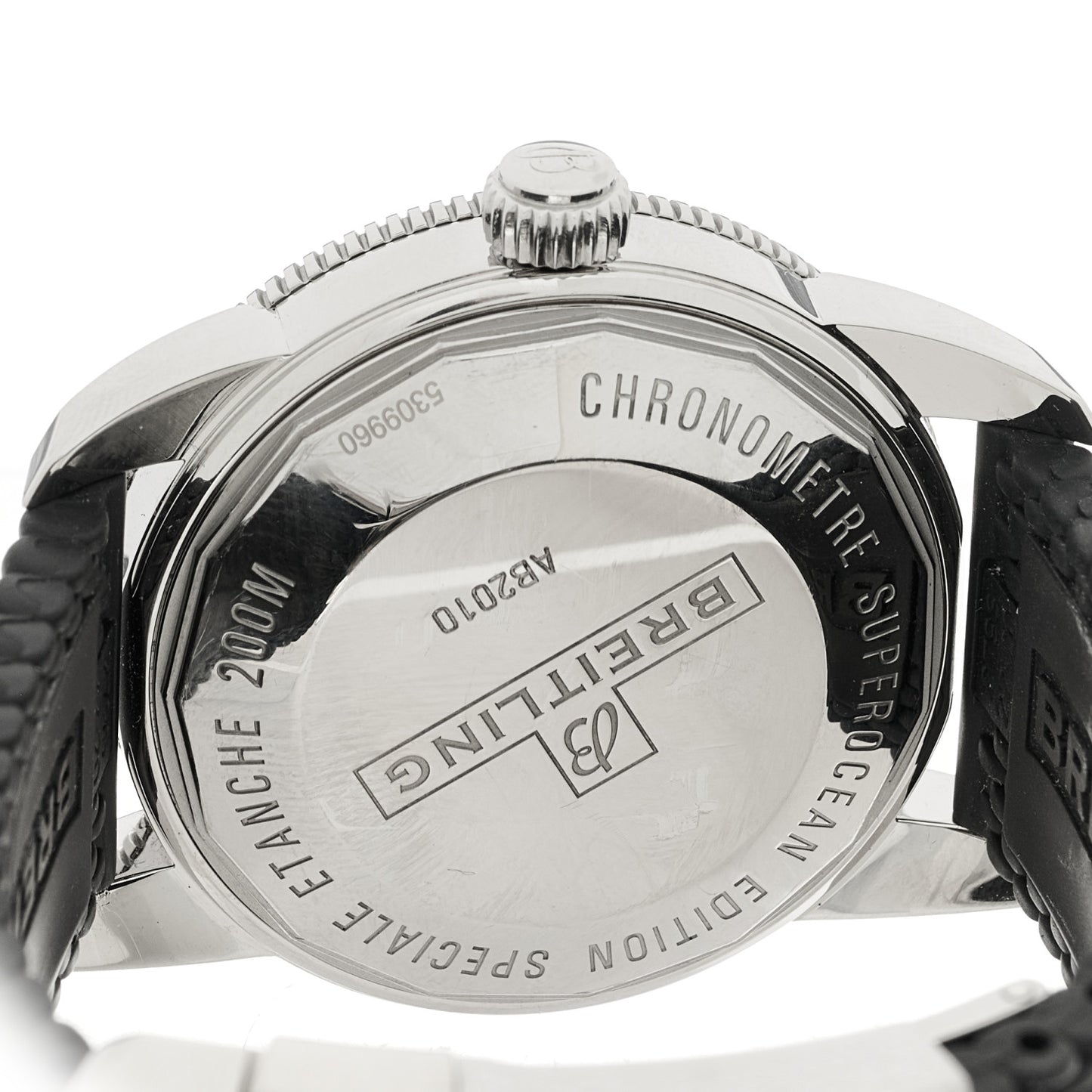 Stainless Steel Rubber 42mm Superocean Heritage II B20 Automatic Watch Blue AB2010121B1S1