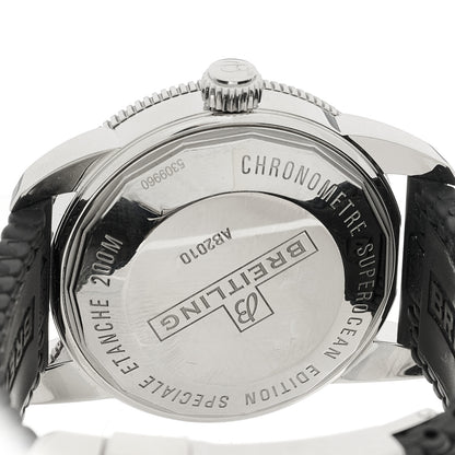 Breitling Stainless Steel Rubber 42mm Superocean Heritage II B20 Automatic Watch Blue AB2010121B1S1 4 of 4