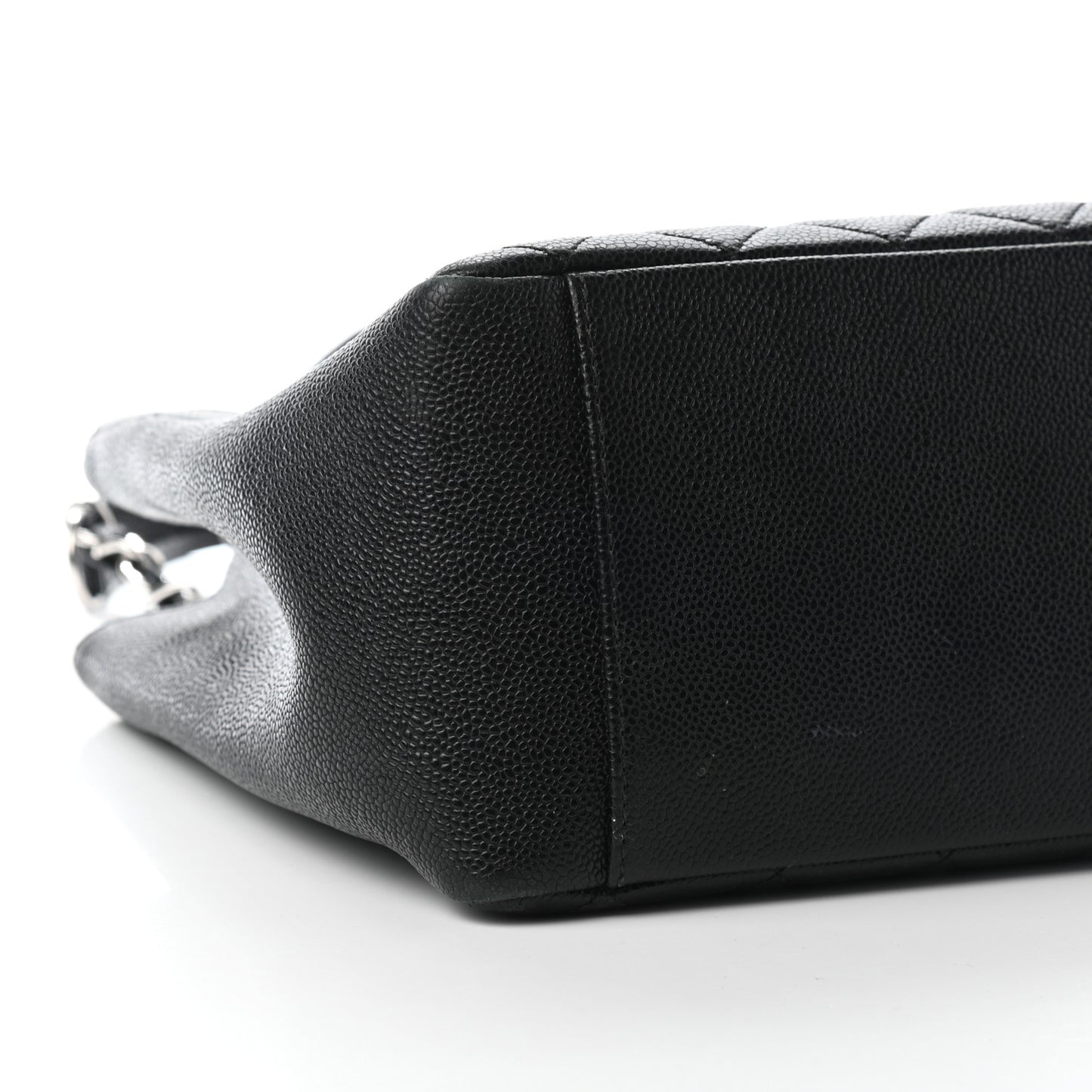 Caviar Quilted Grand Shopping Tote GST Black