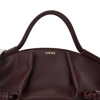 Loewe Shiny Nappa Calfskin Small Paseo Bag Burgundy 7 of 10
